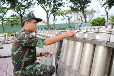 Trận địa pháo hoa sẵn sàng khai hỏa mừng 50 năm Thành phố mang tên Bác
