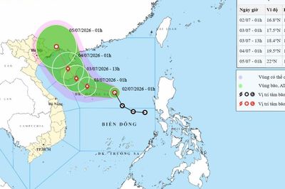Áp thấp nhiệt đới mạnh lên thành bão, miền Bắc đón mưa lớn từ ngày 4/7
