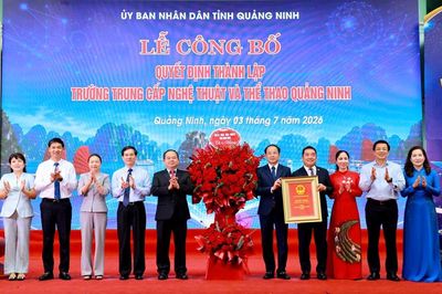 Lễ công bố Quyết định thành lập Trường Trung cấp Nghệ thuật và Thể thao Quảng Ninh