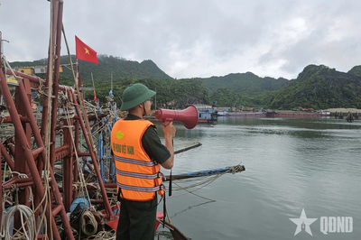 Bộ đội Biên phòng thành phố Hải Phòng khẩn trương triển khai các biện pháp ứng phó với bão số 1