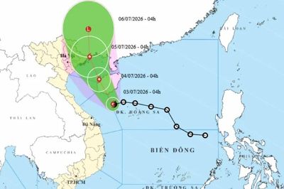 Bão số 1 hình thành, hướng vào vịnh Bắc bộ