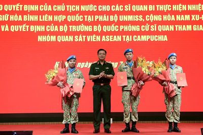 Lần đầu Việt Nam có sĩ quan giữ vị trí cấp cao tại phái bộ gìn giữ hòa bình