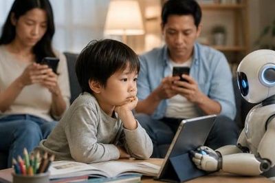 Nỗi lo AI đang thay cha mẹ dạy con