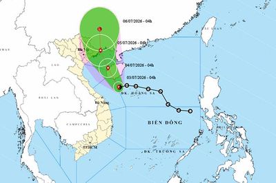 Thời tiết ngày 3/7: Bão Maysak hướng vào Vịnh Bắc Bộ, Đông Bắc Bộ mưa rất lớn