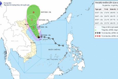 Tin khẩn cấp về cơn bão số 1