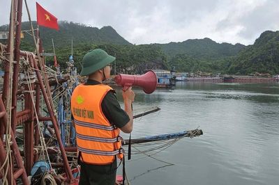 Hải Phòng: Bộ đội Biên phòng kêu gọi tàu thuyền, ngư dân tìm nơi tránh bão an toàn