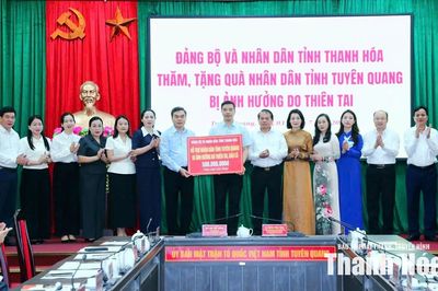 Thanh Hóa hỗ trợ 500 triệu đồng giúp người dân tỉnh Tuyên Quang khắc phục hậu quả thiên tai