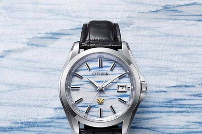Citizen AQ4090-08A: Đỉnh cao công nghệ Eco-Drive kết hợp nghệ thuật nhuộm giấy Washi thủ công