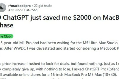Tiết kiệm 2000 USD mua MacBook Pro M5 Max nhờ ChatGPT Pro: Khi AI trở thành thợ săn giá