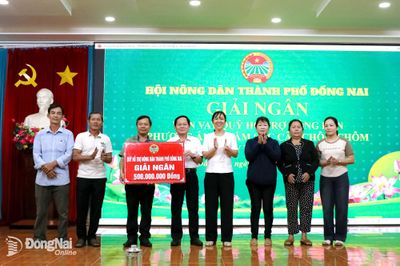 Trao vốn vay cho 15 hộ nông dân phát triển các mô hình sản xuất nông nghiệp