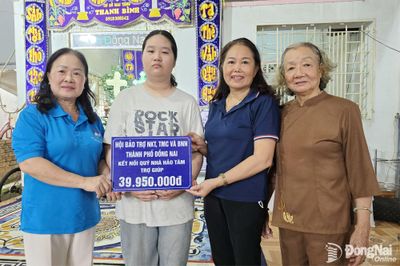 Gần 2,7 tỷ đồng hỗ trợ gia đình ông Nguyễn Thanh Phong ở phường Tân Khai