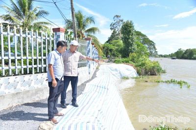 Đồng Tháp: Chủ động ứng phó trước diễn biến sạt lở phức tạp
