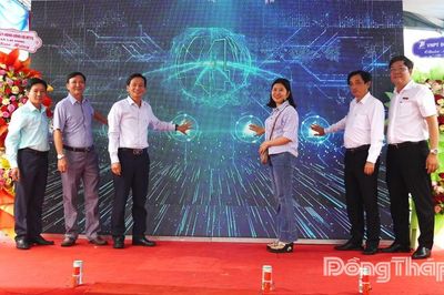 Xã Lai Vung: Ra mắt mô hình 'Chợ 4.0 - Thanh toán không dùng tiền mặt'