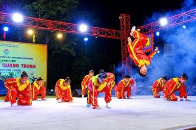 Khai mạc Giải võ thuật cổ truyền các võ đường Bình Định