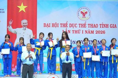 Xã Chư Prông giành ngôi nhất môn Vovinam tại Đại hội Thể dục thể thao tỉnh Gia Lai