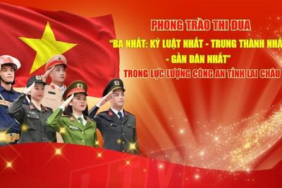 Phong trào thi đua 'Ba nhất: Kỷ luật nhất - Trung thành nhất - Gần dân nhất' trong lực lượng Công an tỉnh Lai Châu