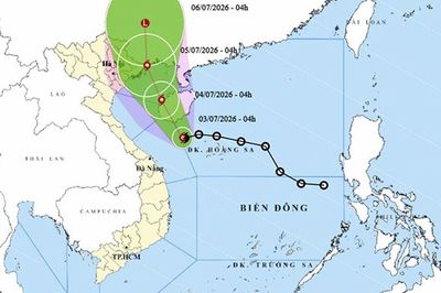 Ngày 3/7: Bão Maysak hướng vào Vịnh Bắc Bộ, Đông Bắc Bộ mưa rất lớn