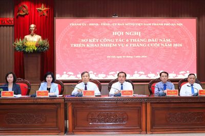 Hà Nội triển khai nhiệm vụ 6 tháng cuối năm 2026