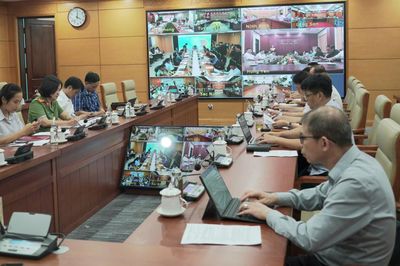 Bộ Nông nghiệp và Môi trường họp trực tuyến ứng phó với bão số 1 và mưa lũ sau bão