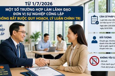 Một số trường hợp làm lãnh đạo đơn vị sự nghiệp công lập không bắt buộc quy hoạch từ 1/7/2026