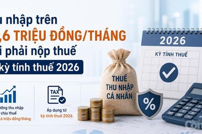 Thu nhập trên 28,6 triệu đồng/tháng mới phải nộp thuế từ kỳ tính thuế 2026