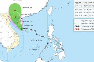 Áp thấp nhiệt đới mạnh lên thành bão số 1 trên Biển Đông gây mưa rất lớn, gió giật mạnh trên đất liền
