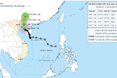 Bão số 1 áp sát đất liền Quảng Ninh-Hải Phòng, đặc khu Bạch Long Vĩ có gió giật cấp 10