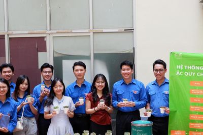 Tuổi trẻ Bộ Tư pháp 'Đổi pin cũ – nhận mầm xanh', lan tỏa thông điệp bảo vệ môi trường