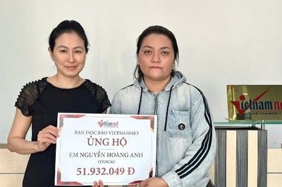 Trao hơn 51 triệu đồng đến gia đình em Nguyễn Hoàng Anh mắc ung thư xương