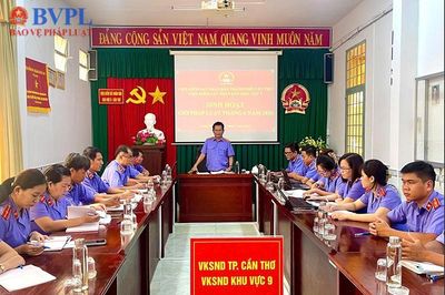 VKSND Khu vực 9 TP Cần Thơ tổ chức sinh hoạt 'Giờ pháp luật'