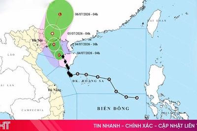 Bão số 1 áp sát Quảng Ninh, Bắc Bộ mưa rất lớn