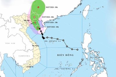 Thời tiết ngày 4/7: Bão số 1 áp sát Quảng Ninh, Bắc Bộ mưa rất lớn