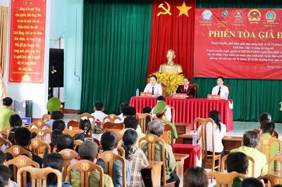 Phiên tòa giả định tuyên truyền pháp luật về bảo vệ rừng tại Kon Ka Kinh