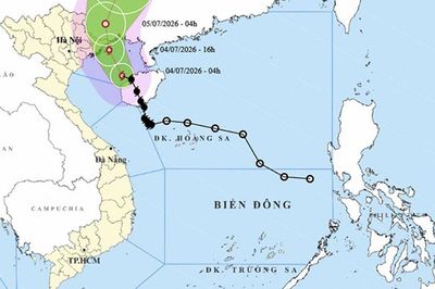 Ngày 4/7: Bão số 1 áp sát Quảng Ninh, Bắc Bộ mưa rất lớn