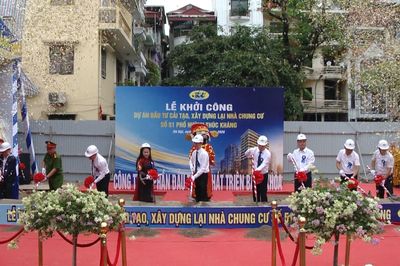 Hà Nội khởi công thêm dự án cải tạo chung cư cũ