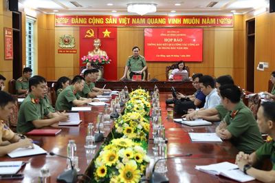 Công an tỉnh họp báo thông báo tình hình, kết quả các mặt công tác 6 tháng đầu năm 2026