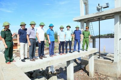 Hưng Yên quyết liệt triển khai các phương án ứng phó bão số 1 tại khu vực ven biển