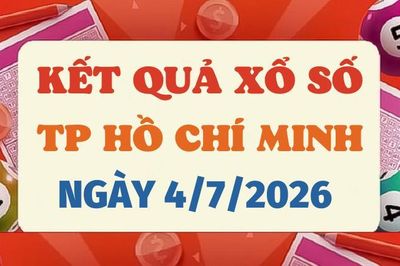 Kết quả xổ số TP.HCM hôm nay 4/7/2026 - XSHCM 4/7