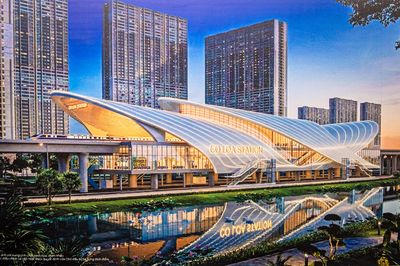 Chiêm ngưỡng phối cảnh ga Cổ Loa trong quy hoạch Thủ đô tầm nhìn 100 năm