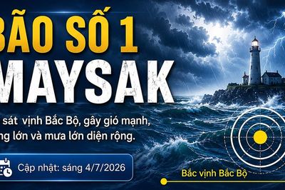 Bão số 1 Maysak sẽ ảnh hưởng trực tiếp ven biển Quảng Ninh, Hải Phòng từ trưa chiều nay