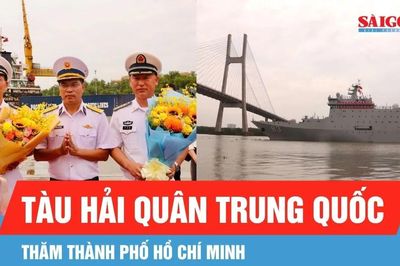 Biên đội tàu Hải quân Trung Quốc thăm TPHCM