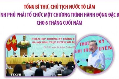 Tổng Bí thư, Chủ tịch nước Tô Lâm: Phải 'hành động, hành động và hành động' để thúc đẩy tăng trưởng từ nay đến cuối năm
