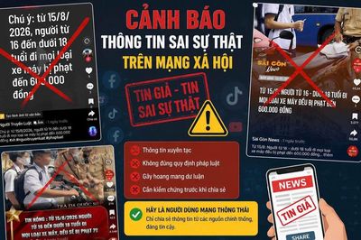 Thông tin 'từ 15/8/2026, học sinh từ 16 đến dưới 18 tuổi bị cấm đi mọi loại xe máy' là sai sự thật