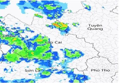 Cảnh báo dông, lốc, sét, mưa đá và mưa lớn cục bộ tại nhiều địa phương ở Lào Cai