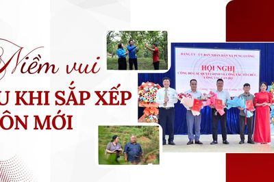 Niềm vui sau khi sắp xếp thôn mới
