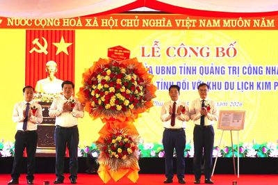Công bố quyết định công nhận Khu du lịch cấp tỉnh Kim Phú