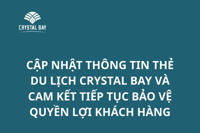 Crystal Bay công bố dòng tiền 800 tỷ đồng từ thẻ du lịch, làm rõ vai trò của Chủ tịch Nguyễn Đức Chi