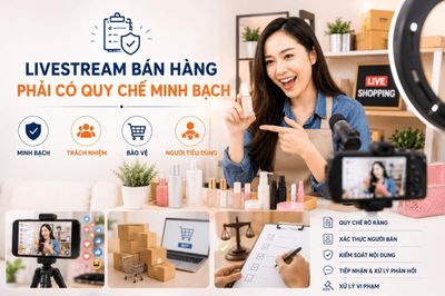 Chính phủ siết quản lý livestream bán hàng trên nền tảng thương mại điện tử