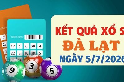 Kết quả xổ số Đà Lạt hôm nay 5/7/2026 - XSDL 5/7