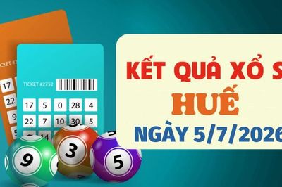 Kết quả xổ số Huế hôm nay 5/7/2026 - XSTTH 5/7